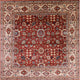 Ahgly Company Indoor Square Mid-Century Modern Area Rugs, 3' Square