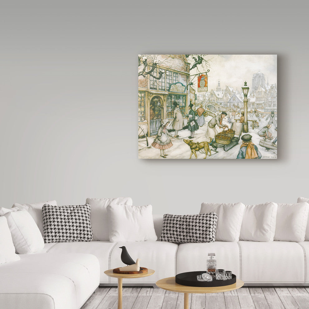 Anton Pieck 'Dog Sled' Canvas Art