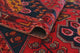Fine Vintage Distressed Melek Red/Navy Runner, 4'3x9'11