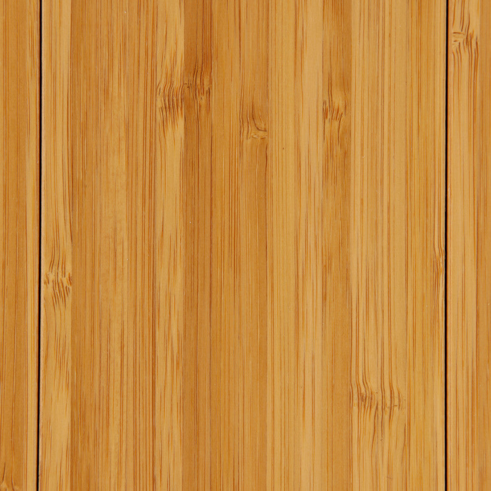 Ronson Bamboo Deluxe Roll-Up Chair Mat, Natural, No Lip, 72"x48"