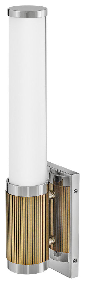 Hinkley Zevi Medium Led Vanity, Polished Nickel