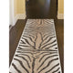 Carmel Zebra Indoor/Outdoor Rug Sand, 1'11"x4'11" Runner