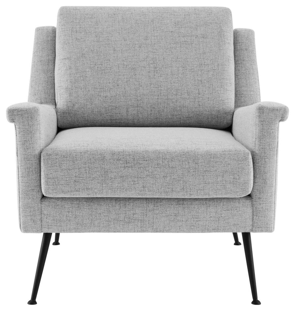 Chesapeake Fabric Armchair-Black Gray
