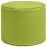 Jaxx Spring Modular Pouf Bean Bag Seat, Premium Vinyl - Green
