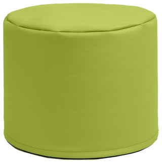 Jaxx Spring Modular Pouf Bean Bag Seat, Premium Vinyl - Green