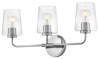 Lark Kline Medium Three Light Vanity, Chrome