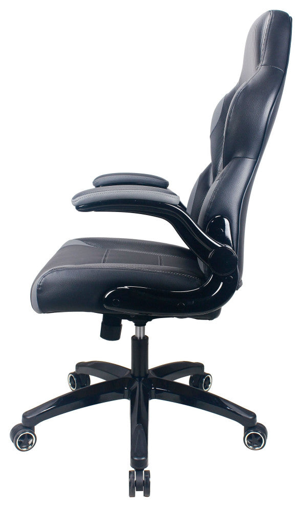 Playr Faux Leather Ergonomic Gaming Chair, Raynor Gaming, Gray