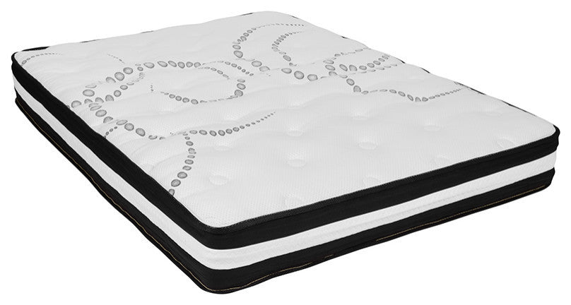 10" CertiPUR, Pocket Spring Mattress, 2" Gel Memory Foam Topper Bundle, Queen