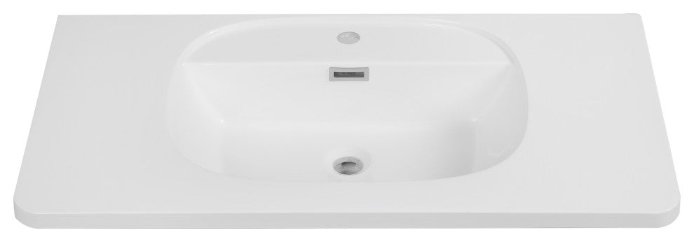 35" Solid Surface Resin Streamline K-1929-35 Vanity Top