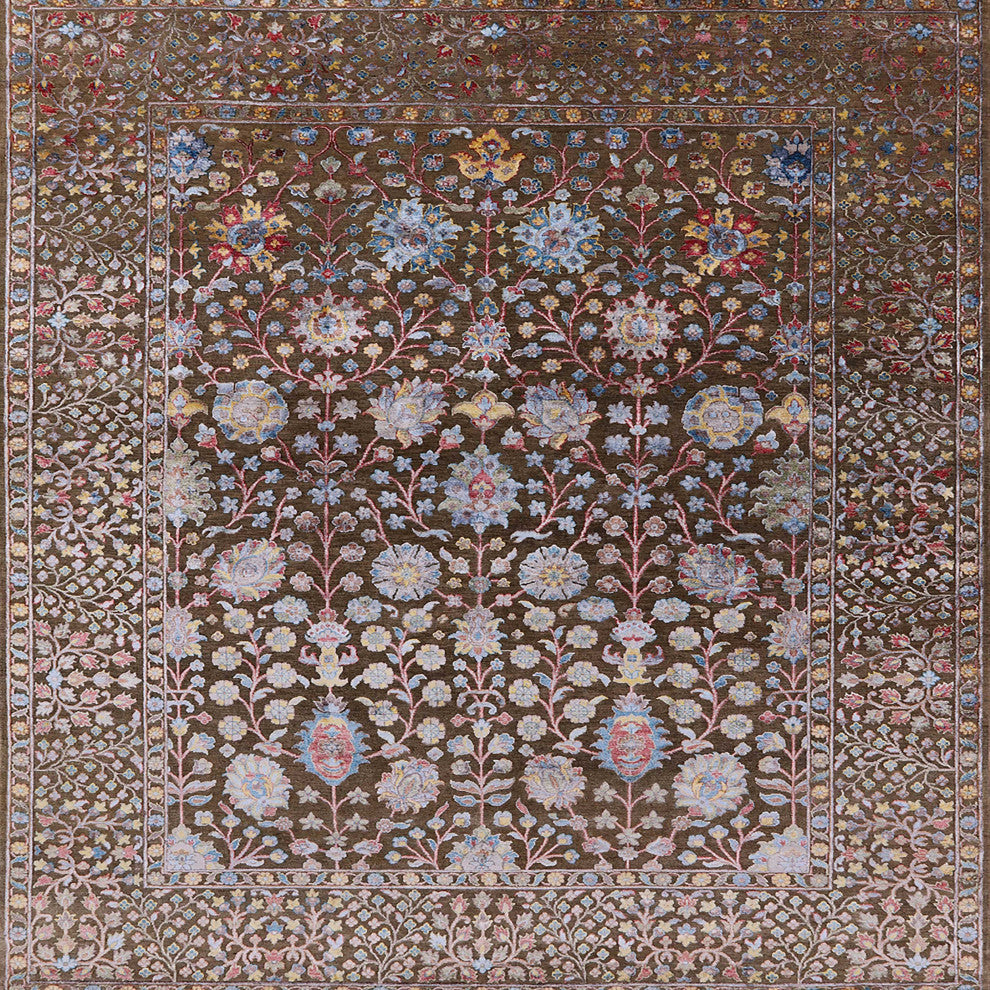Ahgly Company Indoor Square Mid-Century Modern Area Rugs, 5' Square