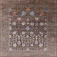 Ahgly Company Indoor Square Mid-Century Modern Area Rugs, 5' Square