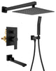 10" Shower System With Shower, Matte Black