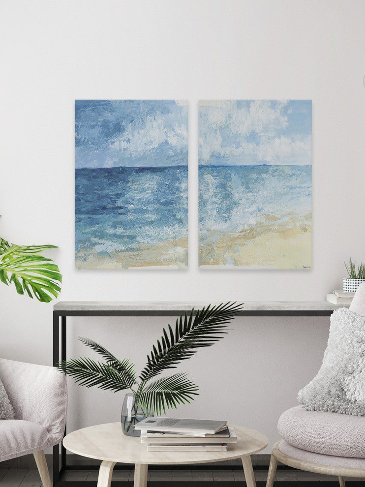 Ombre Sea Diptych, 40"x30"