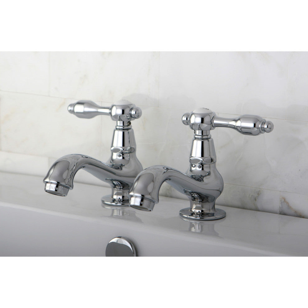 Kingston Brass Basin Faucet With Lever Handle, Polished Chrome