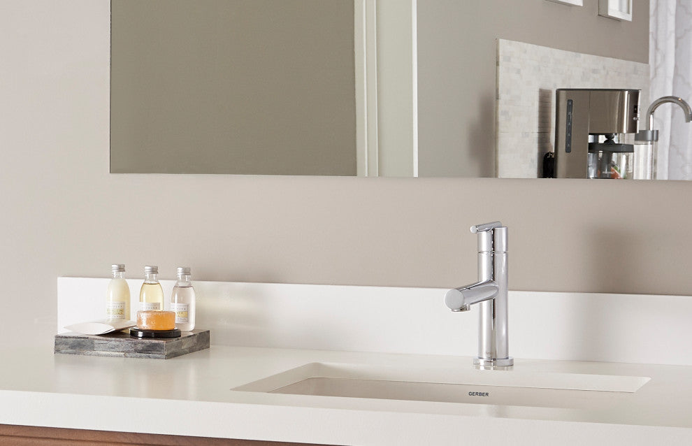 Parma Trim Line Single Handle Lavatory Faucet Chrome, Chrome