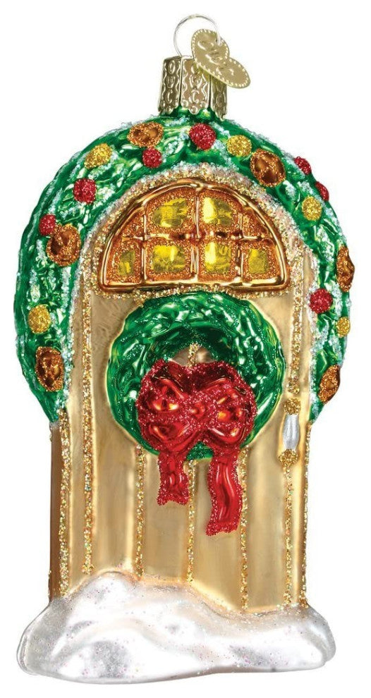 Old World Christmas 20034 Glass Blown Welcome Ornament