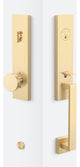 Turin Handleset, Satin Brass, Zermatt Interior Trim