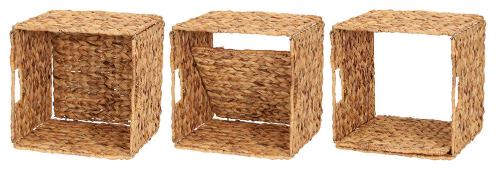 Foldable Wicker Storage Bin