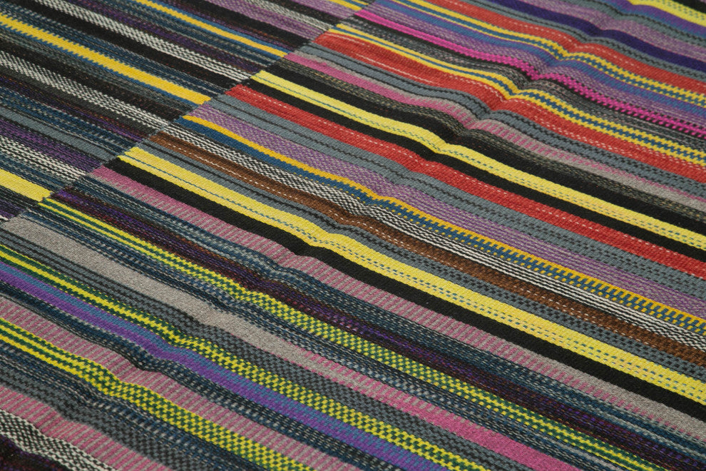 Rug N Carpet - Handmade Turkish 11' 11'' x 15' 7'' Modern Design Wool Kilim Rug