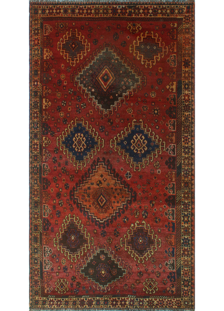 Fine Vintage Distressed Tatum Red Rug