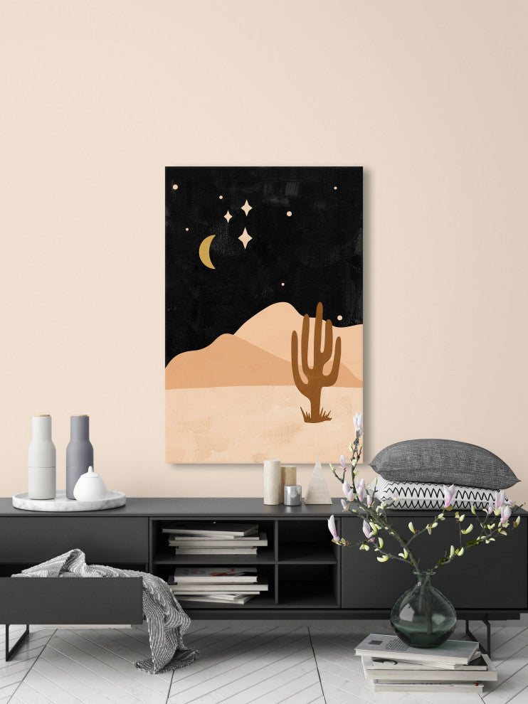 "Desert Nights" Painting Print on Wrapped Canvas, 12x18