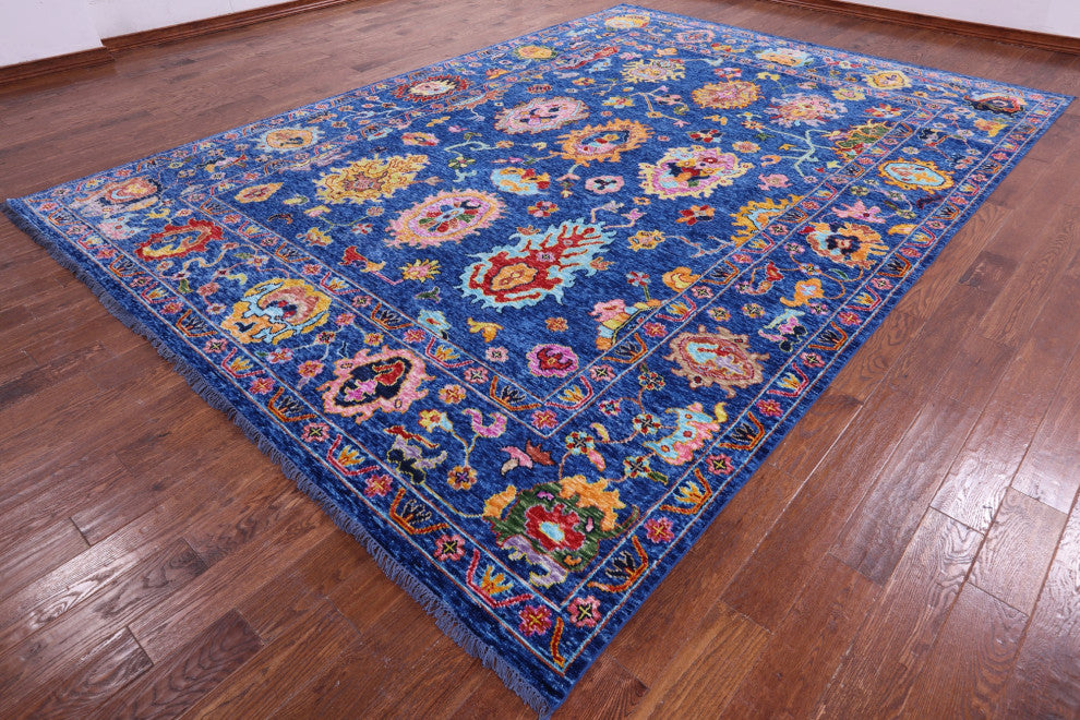 9' 10" X 13' 9" Turkish Oushak Handmade Wool Rug - Q14781