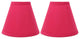 Cotton Mini Chandelier Lamp Shade, 5", Fuchsia, Set of 2