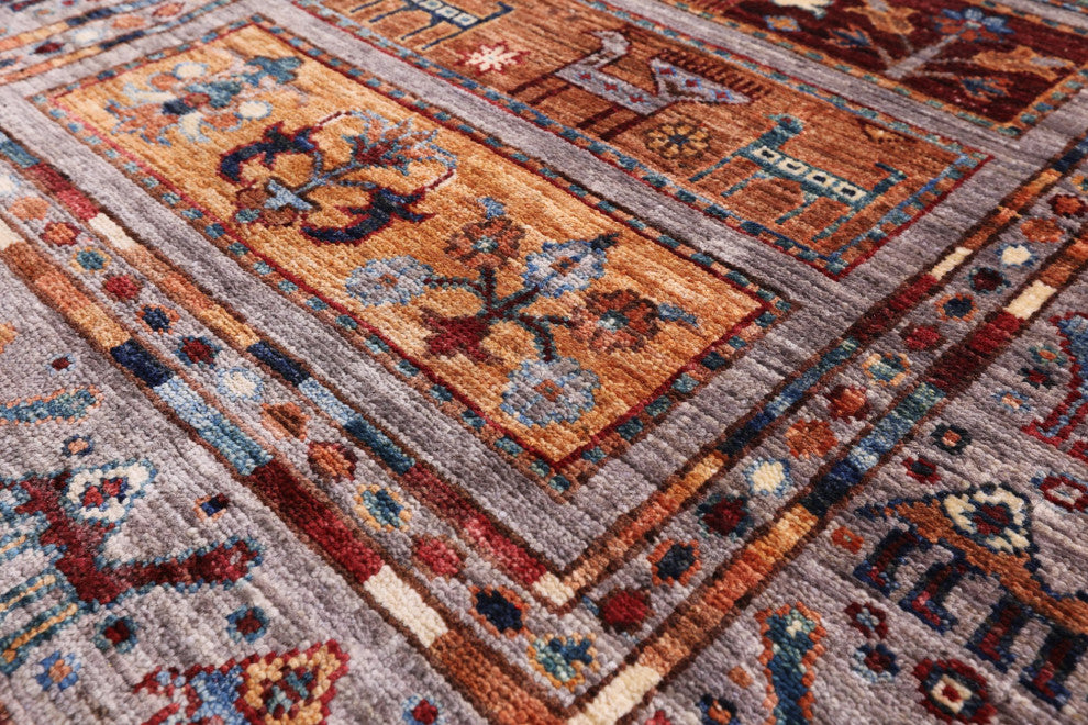 2' 9" X 10' 3" Hand Knotted Persian Gabbeh Tribal Runner Rug Q5368