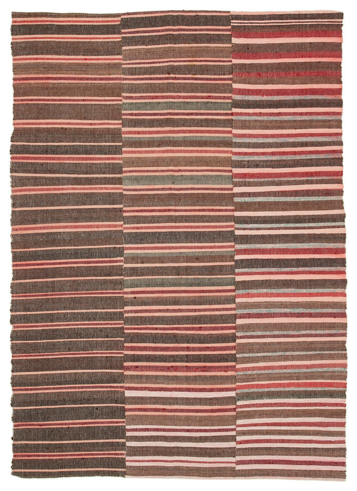 Rug N Carpet - Handmade Turkish 6' 0'' x 8' 7'' Vintage Wool Kilim Rug