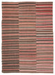 Rug N Carpet - Handmade Turkish 6' 0'' x 8' 7'' Vintage Wool Kilim Rug