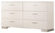 Benzara BM163810 Alluring Wooden Dresser, White