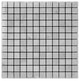 12"x12" Carrara Marble Italian Bianco Mosaic Tile Polished, Chip Size: 1"x1"