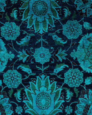 Overdyed, One-of-a-Kind Hand-Knotted Area Rug Blue, 4'8"x7'2"