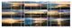 Sea Sunset Collage, Landscape Canvas Art Print, 83"x32", 7 Panels