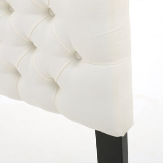 GDF Studio Annecy Diamond Tufted Fabric Queen/ Full Headboard, Ivory
