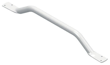 Flat End 18-in Grab Bar, White