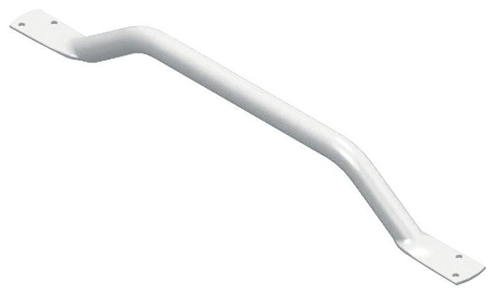 Flat End 18-in Grab Bar, White