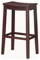 Aubree Wooden Saddle Stool, Bar Height