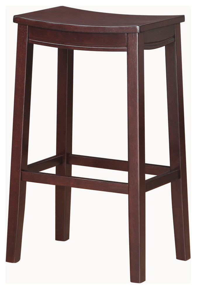 Aubree Wooden Saddle Stool, Bar Height