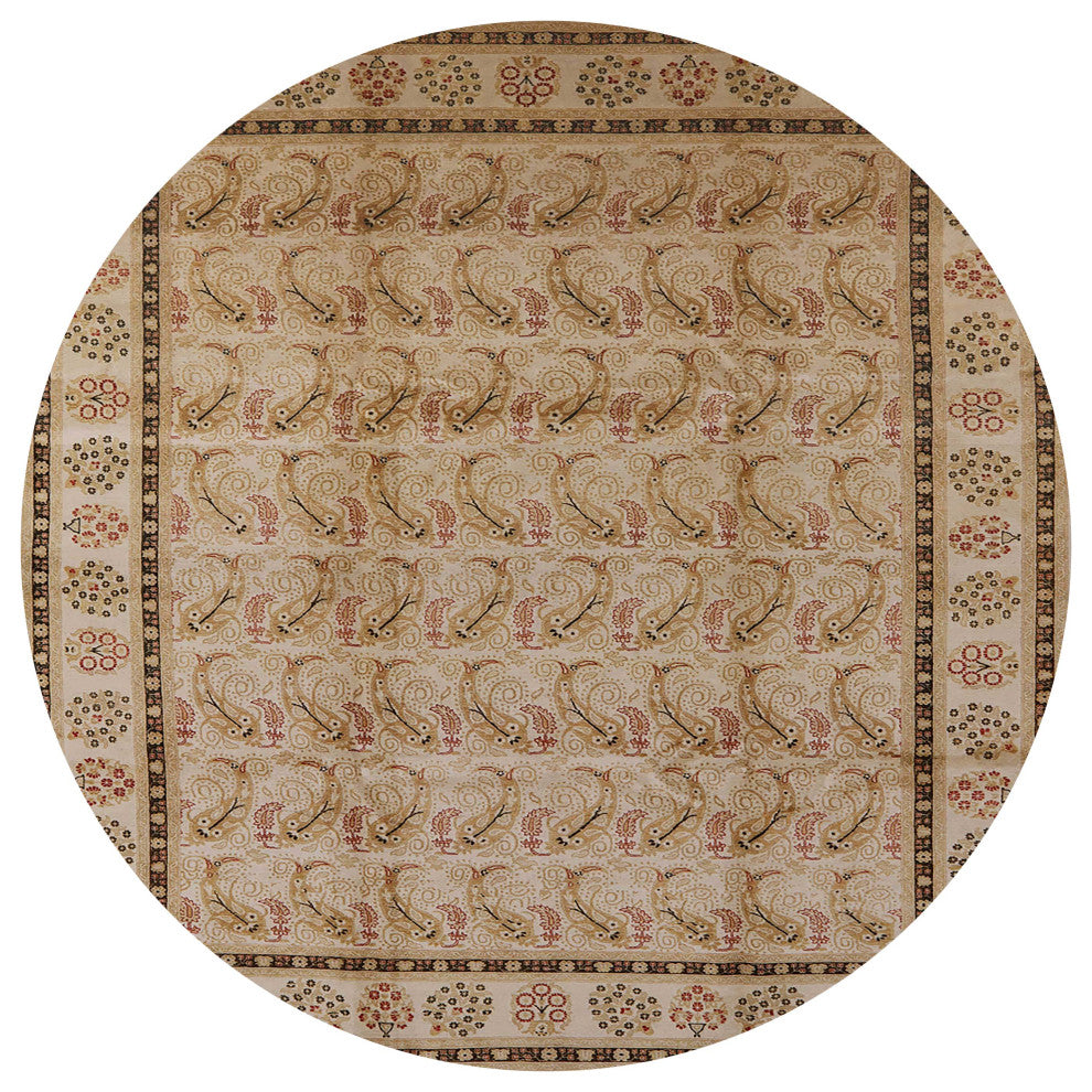 Ahgly Company Indoor Round Mid-Century Modern Area Rugs, 4' Round