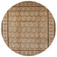 Ahgly Company Indoor Round Mid-Century Modern Area Rugs, 4' Round