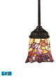 ELK Lighting Mix-n-Match 1-Light LED Pendant, Tiffany Bronze