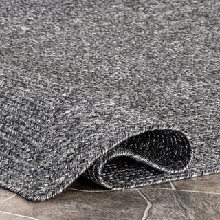 Nuloom Braided Lefebvre Indoor/Outdoor Area Rug, Charcoal 10'x14'