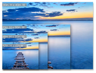 Ready2HangArt 'Pier' Wrapped Canvas Wall Decor, 16"x12"
