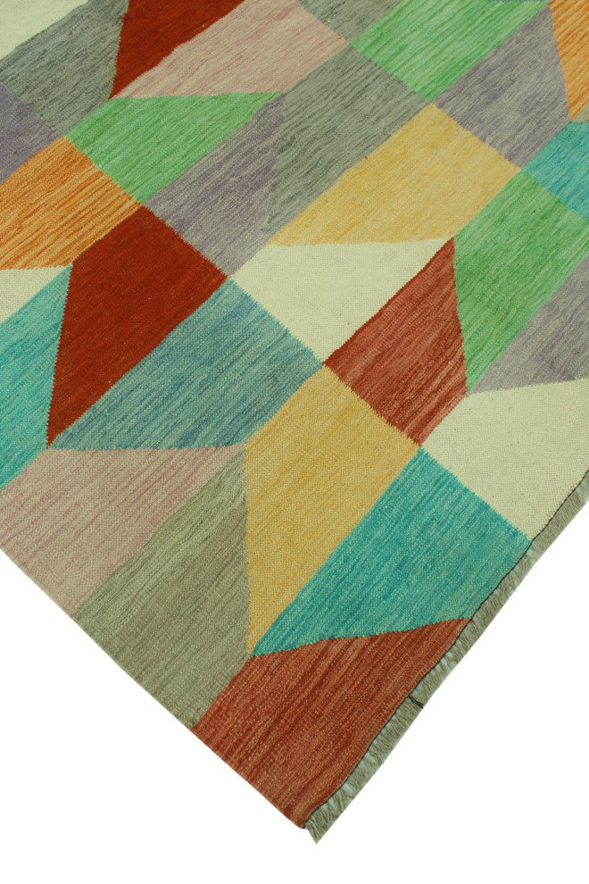 Winchester Kilim Jemima Rusty-Red/Ivory Rug, 5'0x6'6