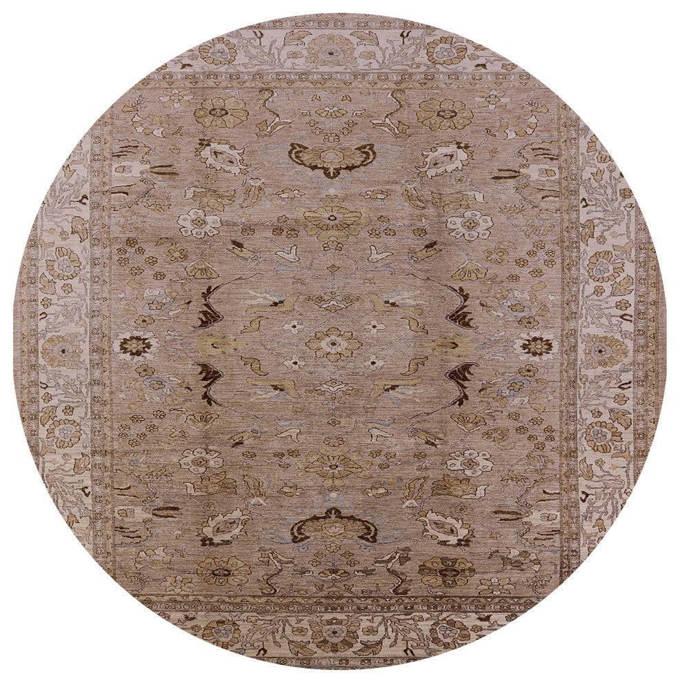 Ahgly Company Indoor Round Mid-Century Modern Area Rugs, 7' Round