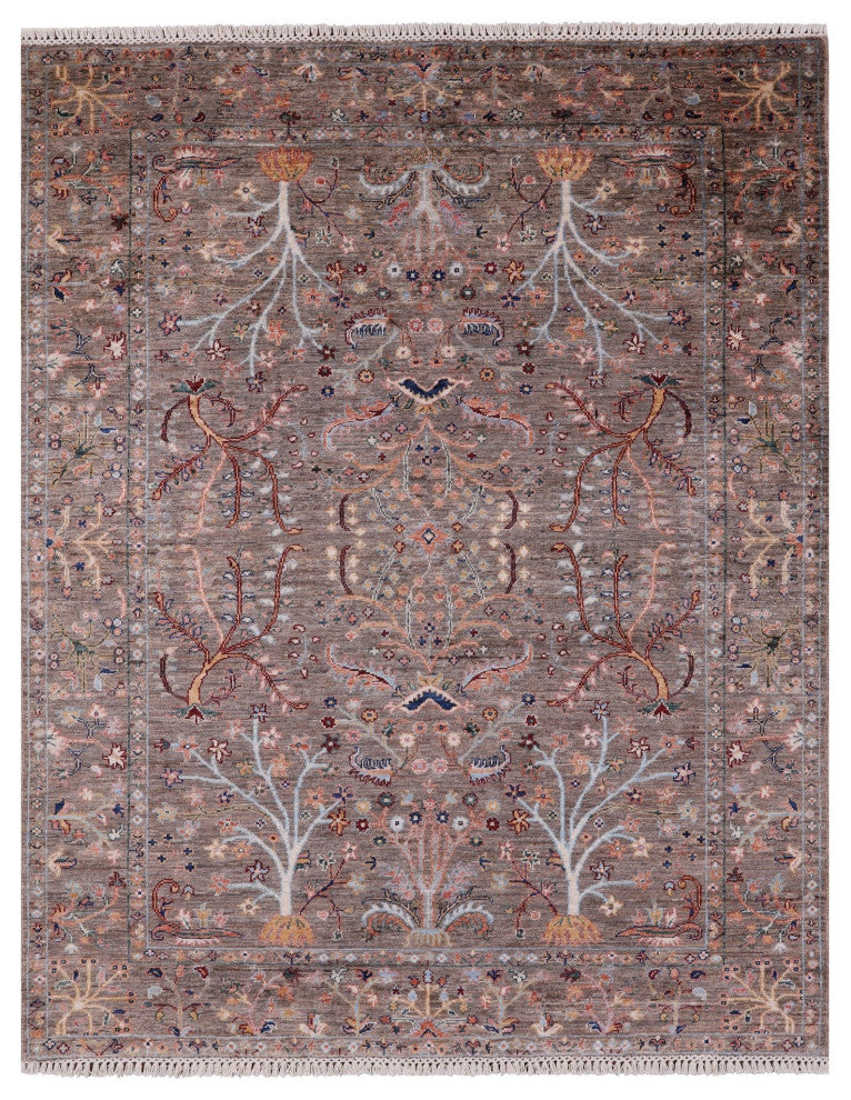 5' 3" X 6' 7" Persian Tabriz Handmade Rug Q10119