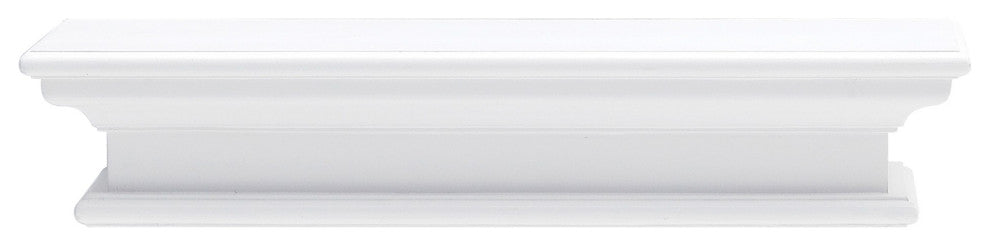 23" Classic White Floating Wall Shelf