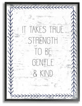"True Strength Gentle and Kind" 16x20, Large Framed Giclee Texturized Art