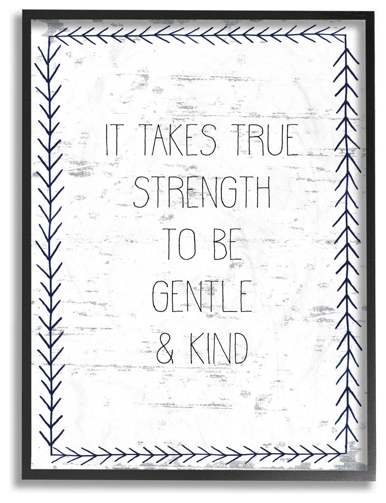 "True Strength Gentle and Kind" 16x20, Large Framed Giclee Texturized Art